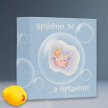 Baby Bath Vintage・Blue・Scrapbook Album