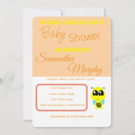 Baby Bee | Invitación de Baby Shower
