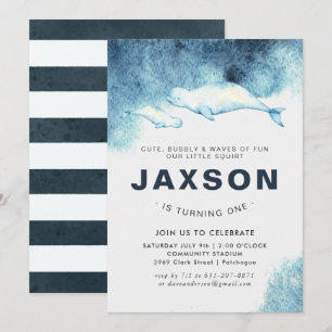 Baby Beluga   Invitación a la fiesta de cumpleaños