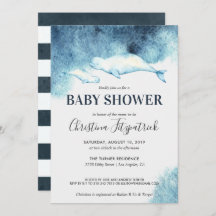 Baby Beluga | Invitación de Baby Shower