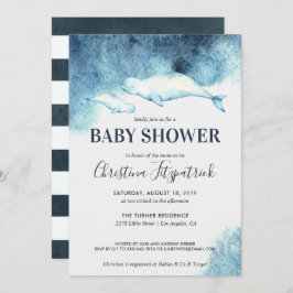 Baby Beluga | Invitación de Baby Shower