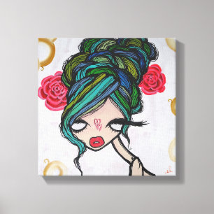 "Baby Beluga" Lienzo envuelto, 12 "x12"