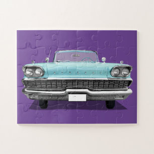BABY BLUE CLÁSICO COCHE JIGSAW PUZZLE