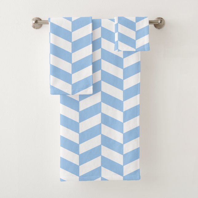 Baby Blue Herringbone (In situ)
