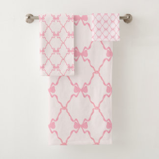 Baby Bow Trellis Pink Bella Ribbon