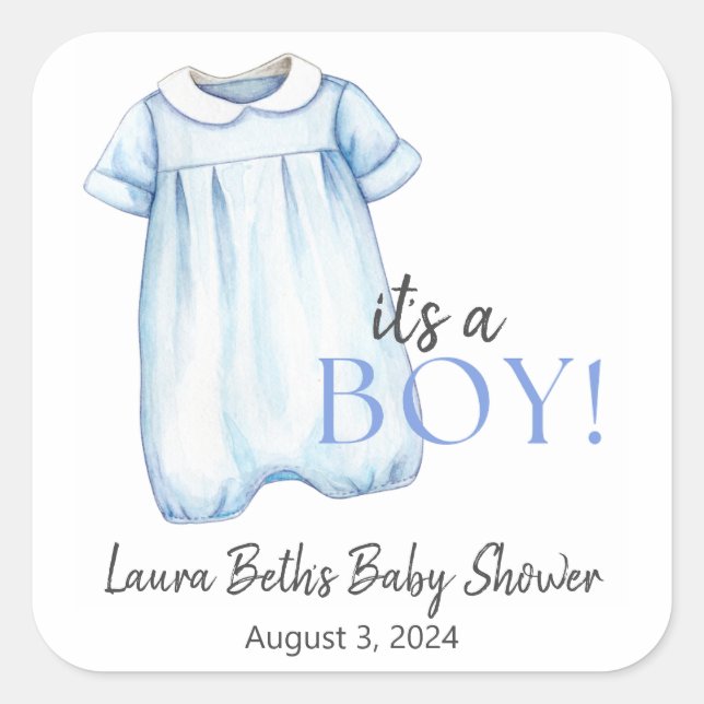 Baby Boy Bubble Pegatinas (Anverso)