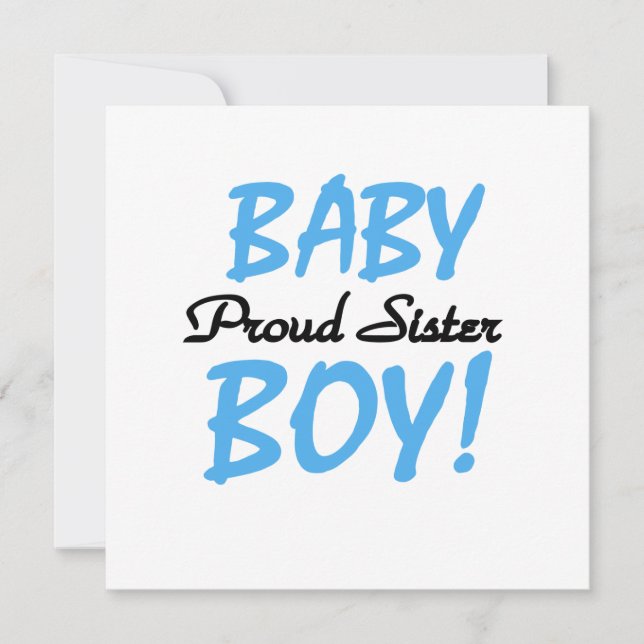 Baby Boy Orgulloso Sister Gifts (Anverso)