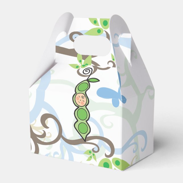 Baby Boy Pea En Una Pod Whimsical Caja De Regalos  (Front Side)
