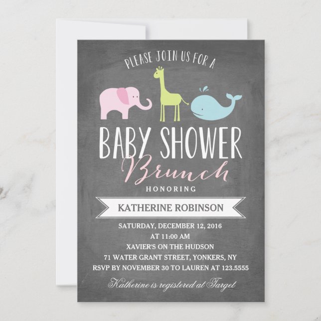 Baby Brunch | Invitación de Baby Shower (Anverso)