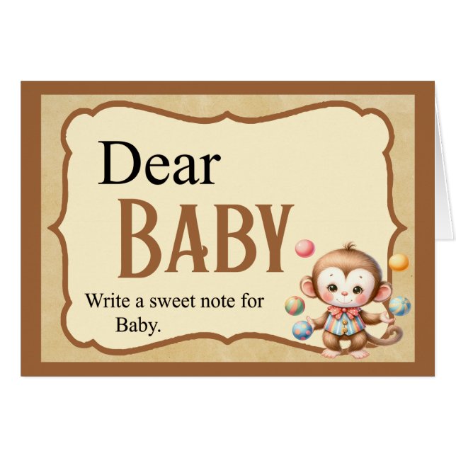 Baby Circus_ Sweet Note Card (Anverso (Horizontal))