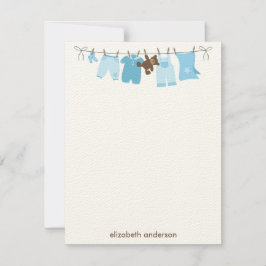 Baby Clothesline Flat Gracias Notas {blue}