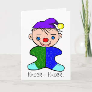 Baby Clown Knock - Tarjeta de saludo Knock Chiste