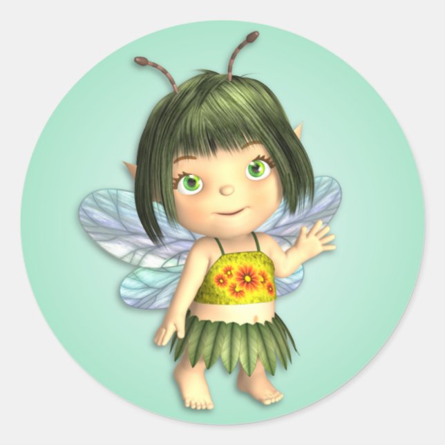 Baby Faerie Pegatina (Anverso)
