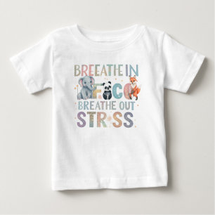 Baby Fine Jersey T-Shirt - "Respira En Paz