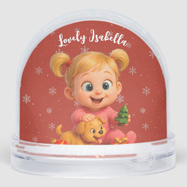 Baby First Christmas Globe  - Cute Holidays Gnomes