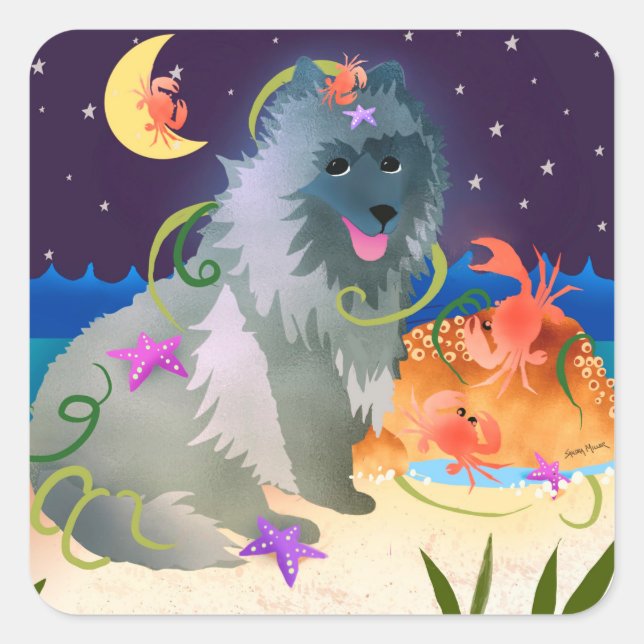 BABY IM A STAR Pegatinas finlandeses de Lapphund (Anverso)