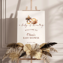 Baby Is Brewing Coffee Baby Shower Welcome