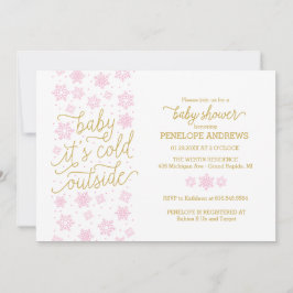 Baby It's Cold fuera de la invitación de Baby Show