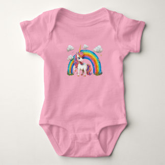 Baby Jersey Bodysuit Fairytale Unicorn