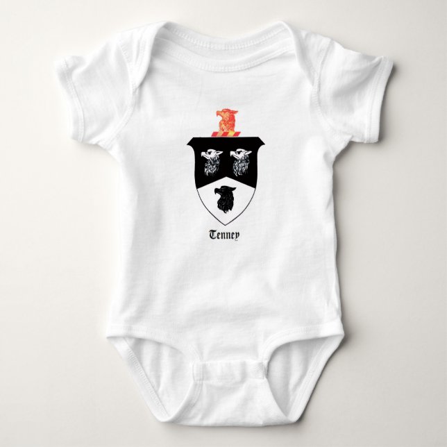  Baby Jersey Bodysuit - Tenney Family Crest (Anverso)