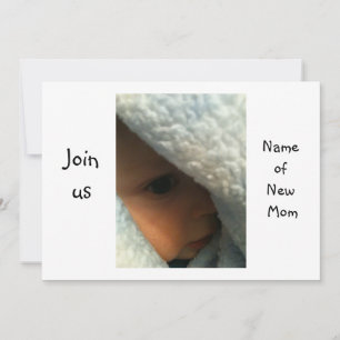 BABY JUEGA A PEEK-A-BOO DUCHA INVITACIÓN