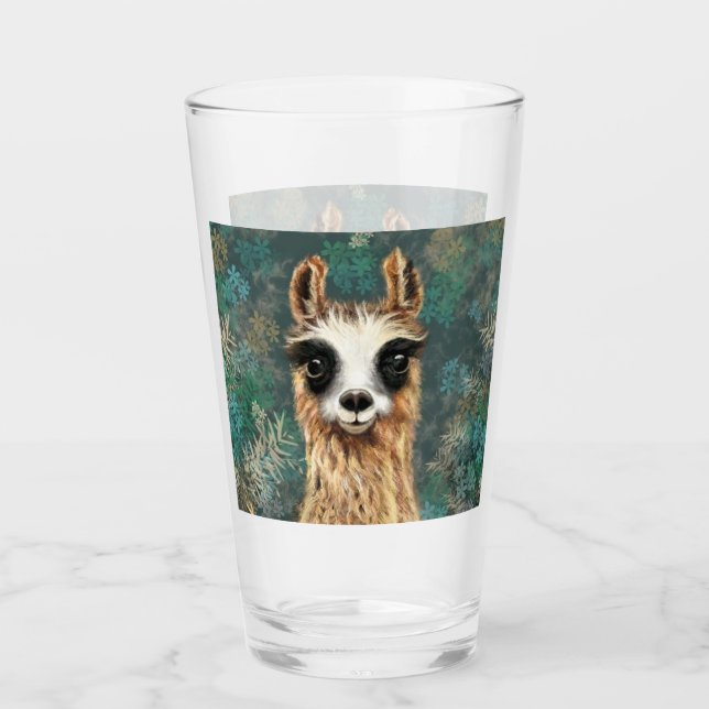 Baby Llama Glass Fun (Anverso)