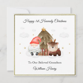 Baby Loss Boy Chica Santa Reindeer Tarjeta de Navi