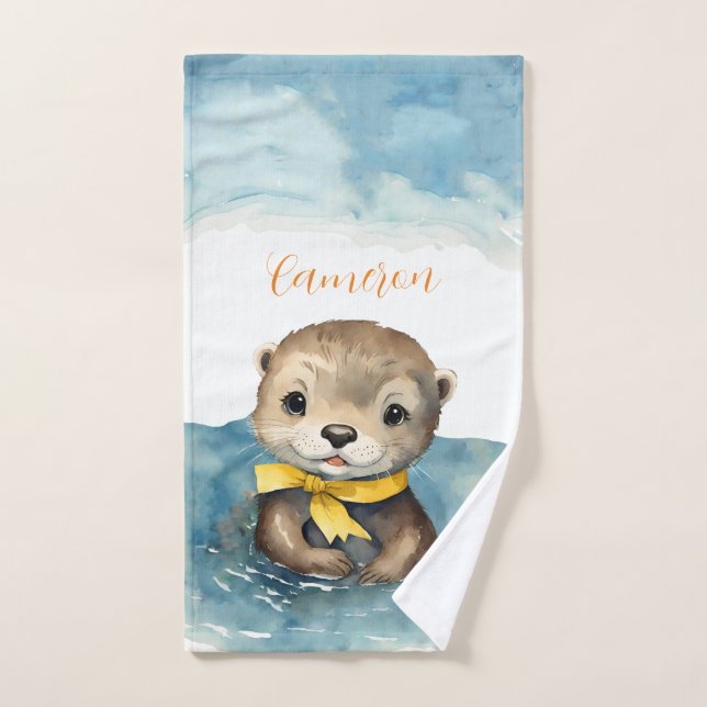 Baby Otter Personalizado (Toalla de mano)
