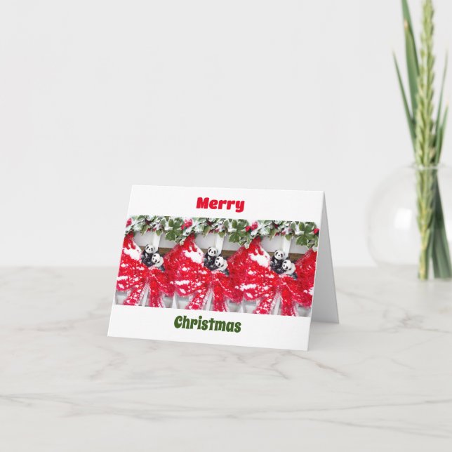 Baby Pandas Amor y Paz para los Navidades (Anverso)