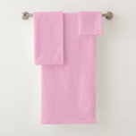 Baby Pink<br><div class="desc">Bebé Toalla de baño de color rosa sólido Set por Gerson Ramos.</div>