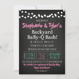 BaBy-Q BBQ Baby Shower Tarjeta de libro de invitac