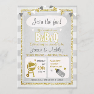Baby Q Invite a Gray con código de invitación BBQ