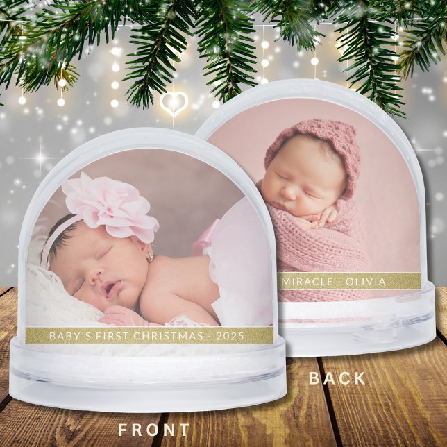Baby’s First Christmas Personalized 2-Photo Gift (Subido por el creador)