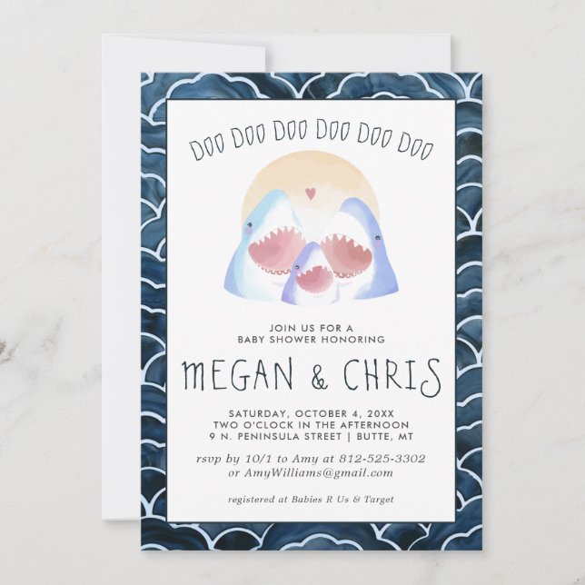 Baby Shark Doo | Cute Shark Baby Shower (Anverso)