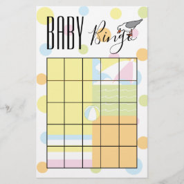 Baby Shower BINGO Beach Ball Flyer