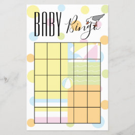 Baby Shower BINGO Beach Ball Flyer