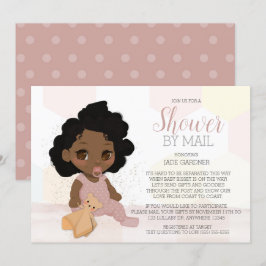 Baby Shower Black Curly Hair Por Invitación Por Co