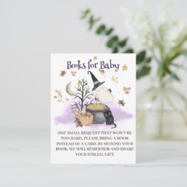 Baby Shower Books de Halloween para la tarjeta de 