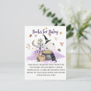 Baby Shower Books de Halloween para la tarjeta de