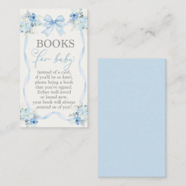 Baby Shower Boy Books para la tarjeta de bebé con