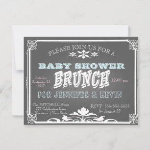 Baby Shower   BRUNCH   Invitación a Chalkboard
