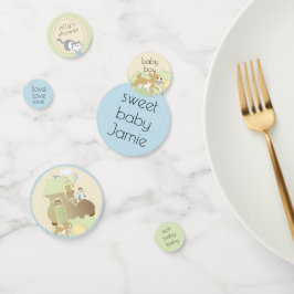 Baby Shower Confetti Construye una Biblioteca/Azul