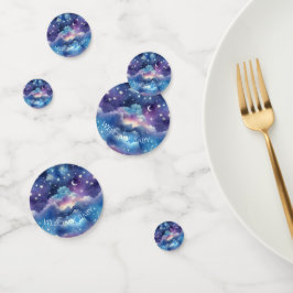 Baby Shower Confetti - Dreamy Night Sky Clouds