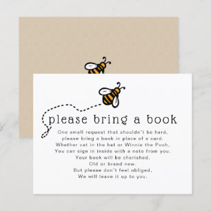 Baby Shower de Abeja Melífera - Tarjeta de Traer u