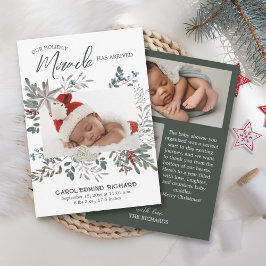 Baby Shower de anuncio de nacimiento de 3 Collages