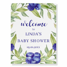 Baby Shower de bienvenida botánica a Blueberry