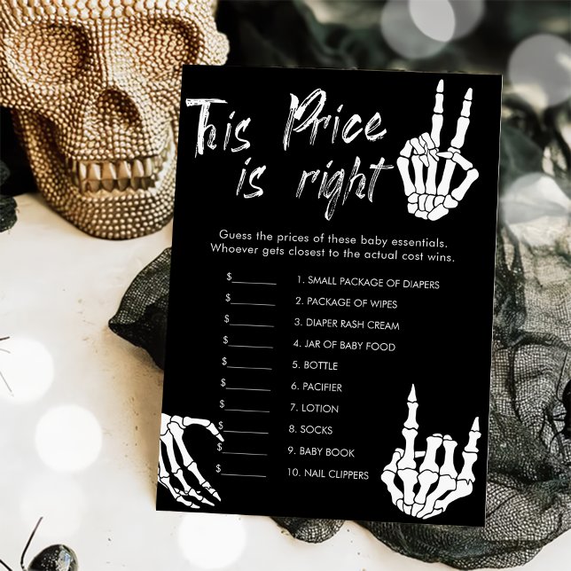 Baby Shower de Halloween adivina tarjeta de juego  (Subido por el creador)