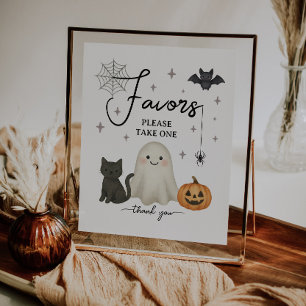 Baby Shower de Halloween favorece el volante del p