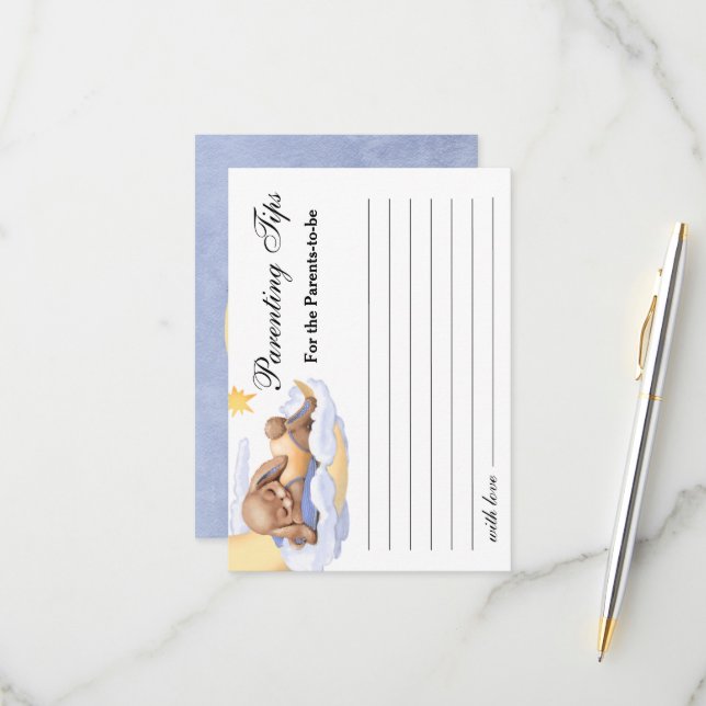 Baby Shower de la tarjeta de respuesta (Anverso/Reverso In Situ)