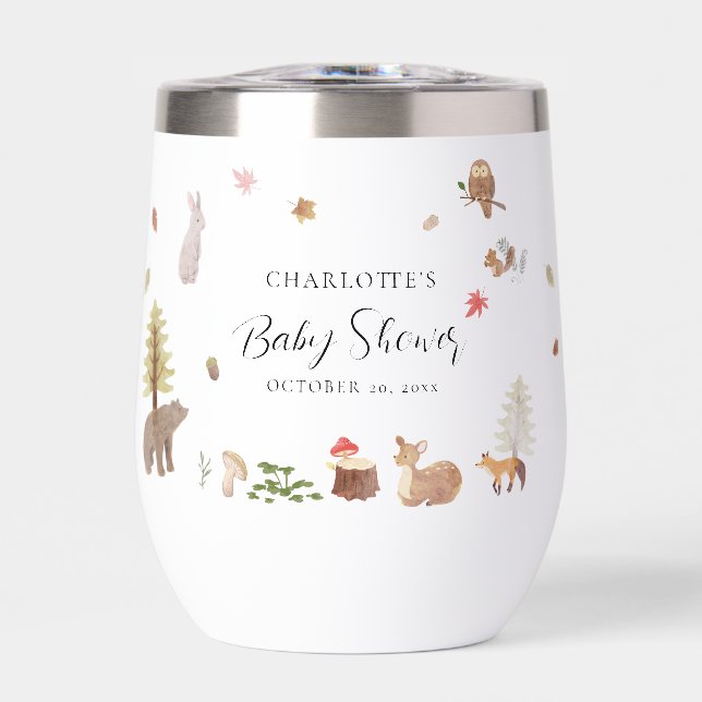 Baby Shower de los animales de Woodland otoño (Frente)